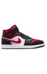 Nike Jordan 1 Mid White Black Red