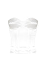 WHITE SATIN CORSET